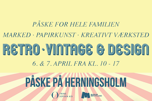 Grafik: påske for hele familien, Retro, vintage & Design. Påske på Herningsholm